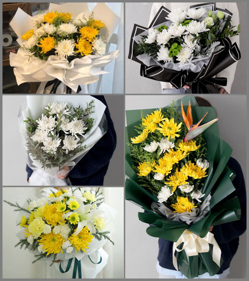 黑龙江黑河北安市庆华街道白事花束代送